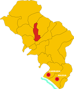 villafranca in lunigiana mappa