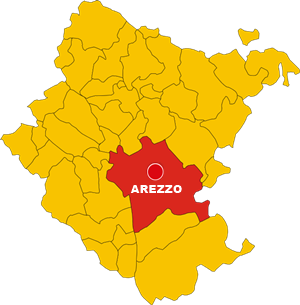 arezzo map
