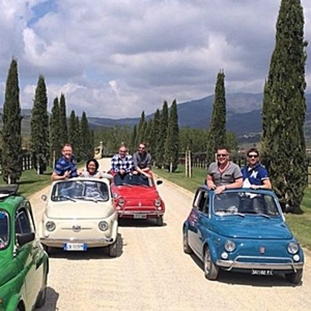 Tour Fiat 500 colline toscane