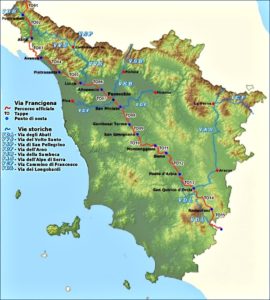 Vai Francigena 15 Tappe in Toscana